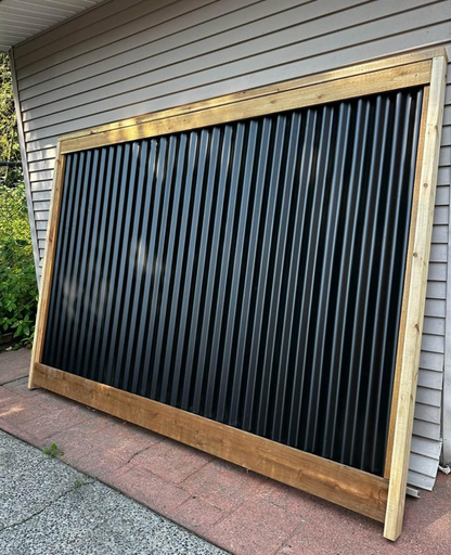 Corrugated Metal Fence - 6'x8'